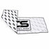 That Detail Shop white lightweight cooling towel with black logo pattern and black trim for hot weather detailing