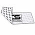 That Detail Shop white lightweight cooling towel with black logo pattern and black trim for hot weather detailing