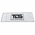 That Detail Shop white lightweight cooling towel with black logo branding, designed for evaporative heat relief.