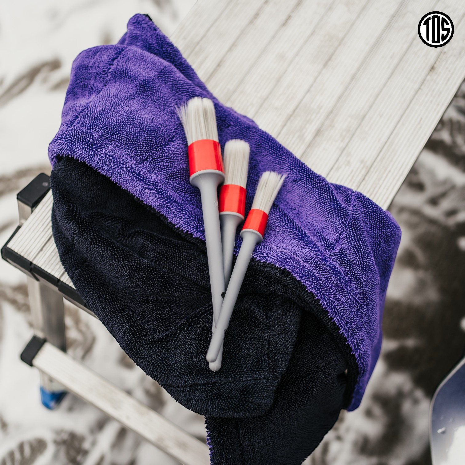 That Detail Shop interior detailing brush set with soft synthetic bristles and ergonomic handles, perfect for vents and crevices.