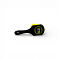 TDS tire brush black and yellow with stiff bristles and ergonomic handle for cleaning tire sidewalls