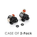 Two The Rag Company ULTRA Air Swivel fittings with rubber O-rings; supplier image is labeled CASE OF 2-Pack.