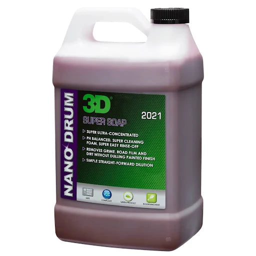 3D Car Care 3D Super Soap NANO DRUM in use - professional detailing application